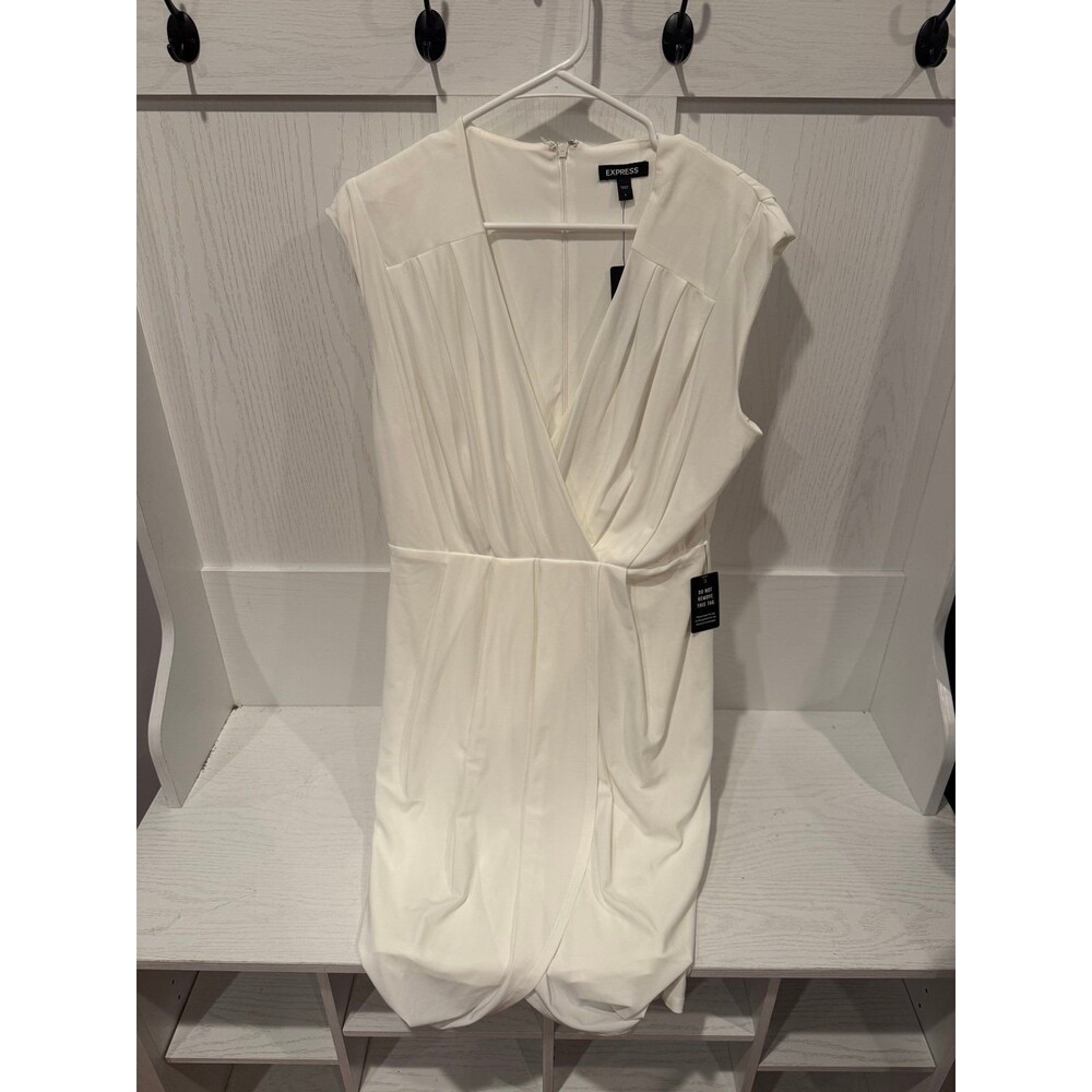 Express white dress size large NEW NWT